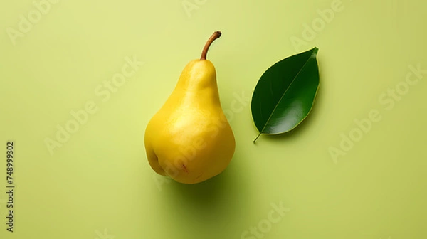 Fototapeta Fresh ripe pears, fruit background
