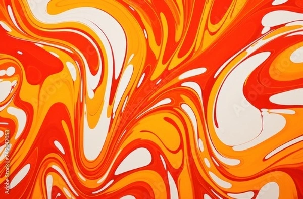 Obraz a colorful swirls of paint