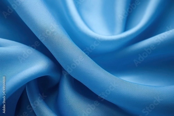 Obraz a close up of a blue fabric