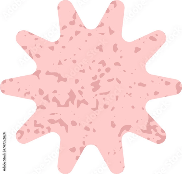 Fototapeta Risograph Flower Shape