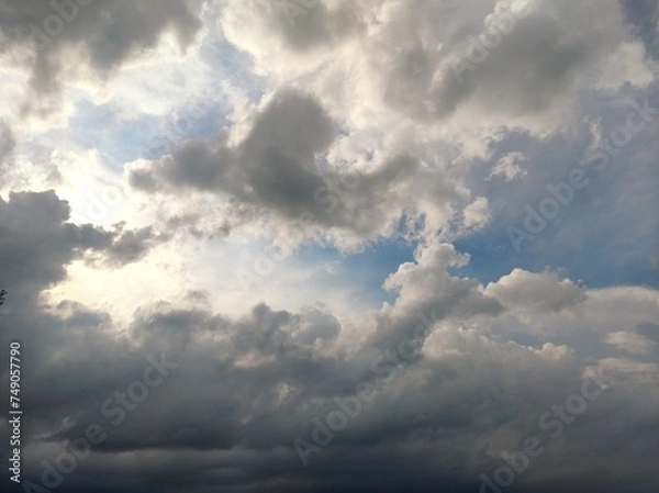 Obraz blue sky with clouds
