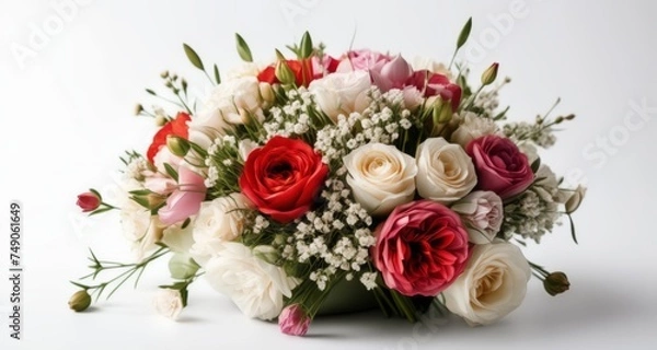Fototapeta  Elegance in Bloom - A bouquet of fresh flowers in full bloom