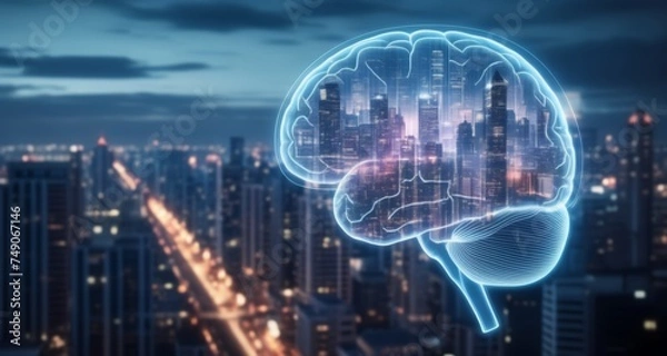 Fototapeta  The City of Tomorrow - A Vision of Urban Intelligence