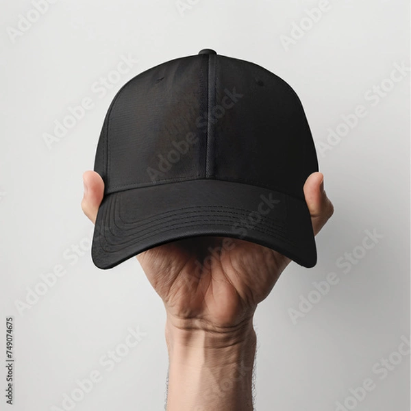 Obraz black cap mockup 