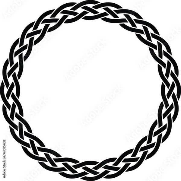 Obraz Celtic Braid Pattern Circle
