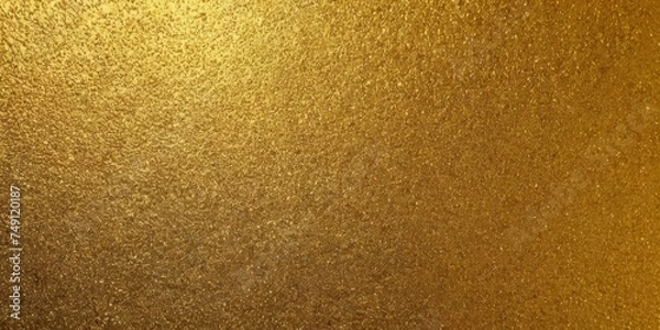 Fototapeta Gold texture. Golden background with effect metallic foil. Speckles gold material. Speckled glitter backdrop. Abstract shiny pattern. Shine metal plate for design