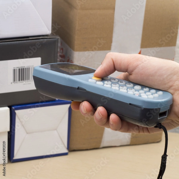 Obraz Handheld Computer for barcode scanning identification