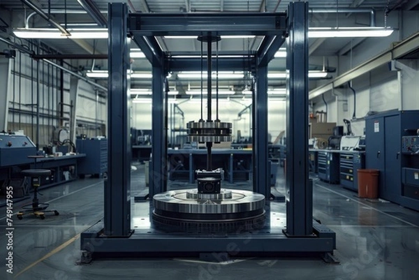 Fototapeta Material testing machines push, pull, bend, and break materials, ensuring only the strongest survive in our built world.
