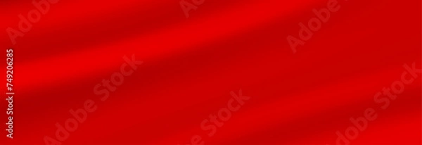 Fototapeta Abstract background, elegant red fabric or liquid waves or folds of satin silk background. Red silk cloth.