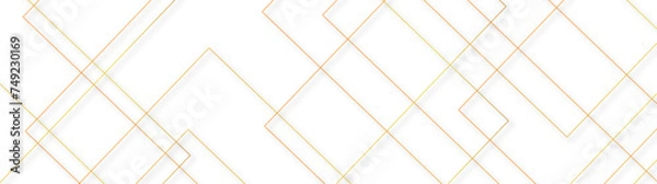 Fototapeta abstract golden squre stock ceramic brick tile wall. stock line texture and seamless pattern. Grid lines for composing decorated. llustration for retro, paper, textile, decoration. white in backdrop. 