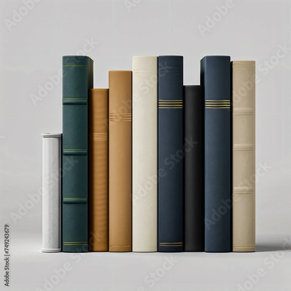 Obraz stack of old books mockup