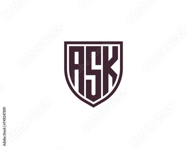 Obraz ASK logo design vector template