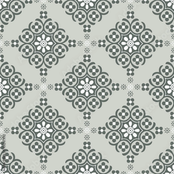 Fototapeta seamless damask pattern