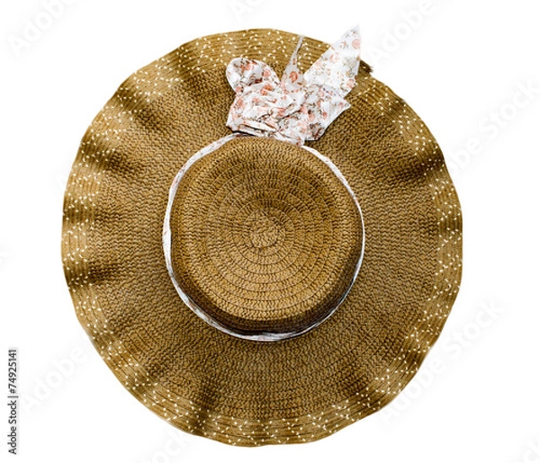 Obraz Hat on white background
