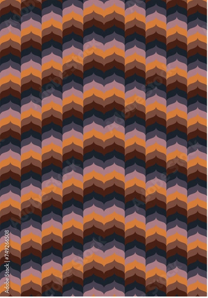 Fototapeta Colorful Seamless Pattern Background Illustration