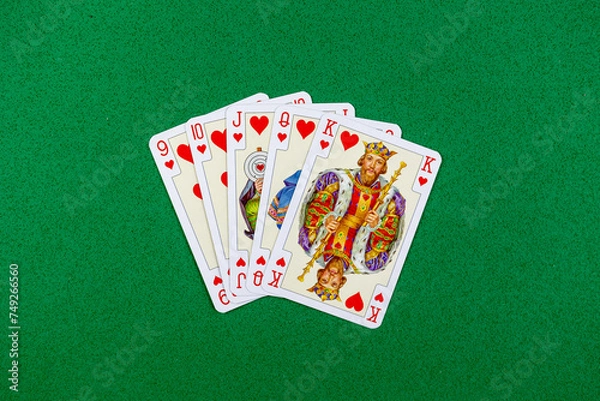 Obraz poker playing cards