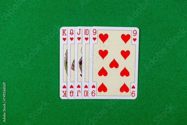 Obraz poker playing cards