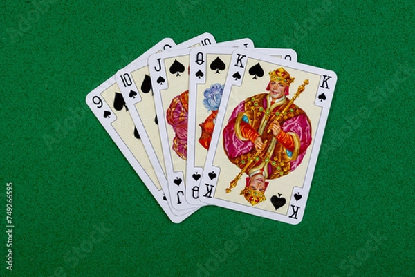 Obraz poker playing cards