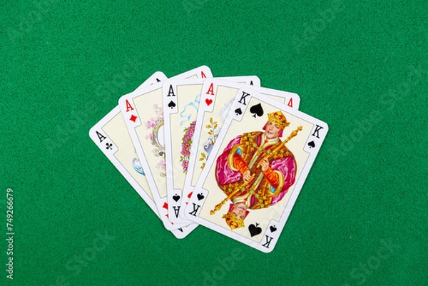 Obraz poker playing cards