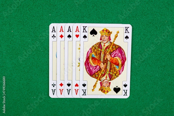 Obraz poker playing cards