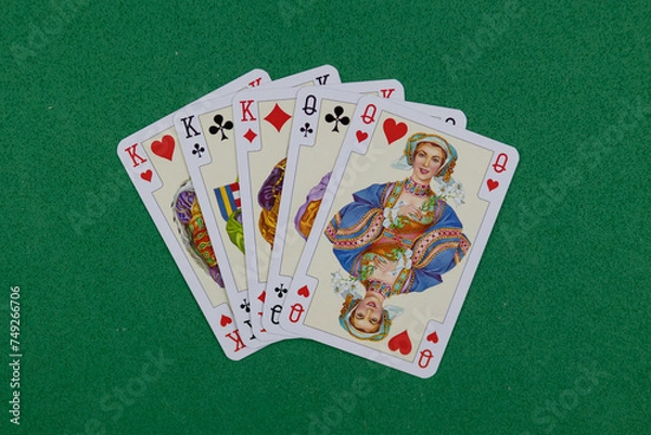 Obraz poker playing cards