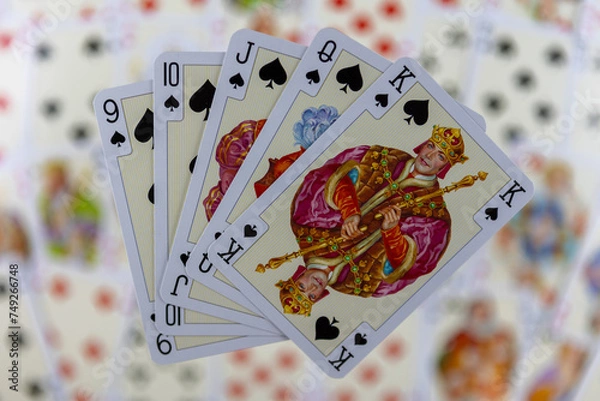 Obraz poker playing cards