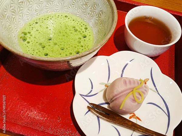 Obraz 京都の抹茶と和菓子