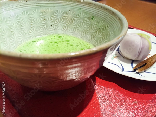 Obraz 抹茶と和菓子