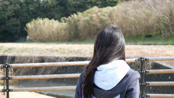 Obraz 後姿の女性