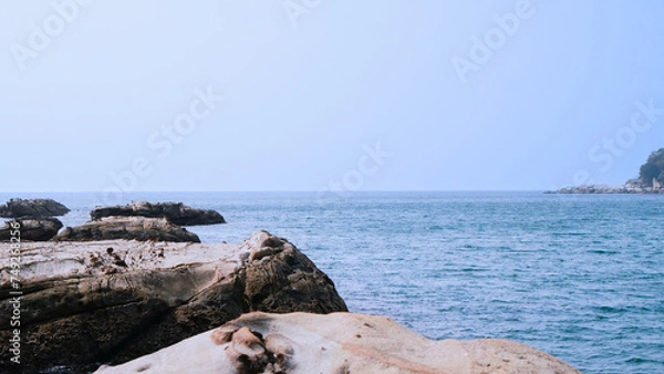 Fototapeta 千畳敷海岸と海