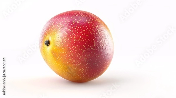 Fototapeta Ripe mango isolated on a white background.