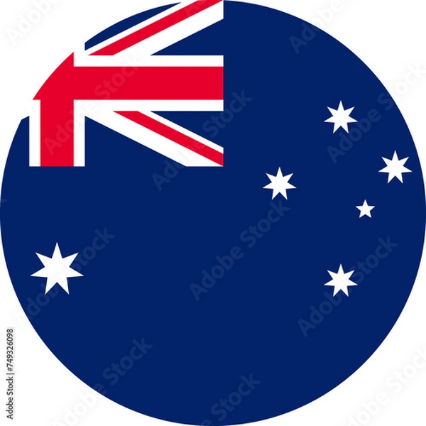 Obraz Australia Flag Round Icon