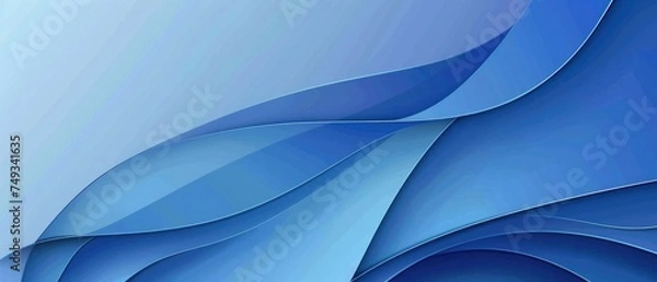 Obraz Light BLUE vector layout with curves. Colorful illustration with curved lines. Pattern for websites, landing pages.