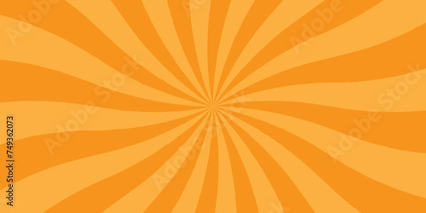 Fototapeta Abstract background with sunburst pattern colorful design. Vintage sunrays illustration swirl grunge backdrop line.	