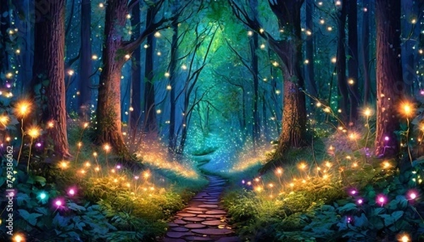 Fototapeta tree lights