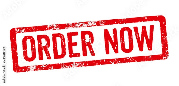 Fototapeta Red Stamp - Order now