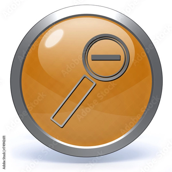 Fototapeta Zoom out circular icon on white background