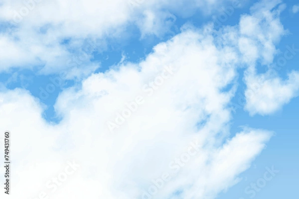 Obraz blue sky with clouds
