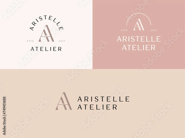 Obraz Professional Lettermark Initials Logo Design