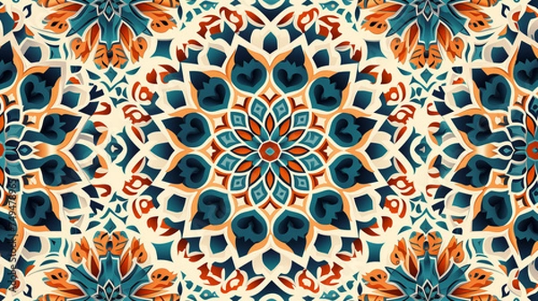 Obraz Beautiful structure of a repeating pattern in Arabic style