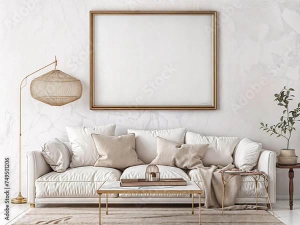 Fototapeta Classic Picture Frame Mockup HD print 6144x4620 pixels. V4 3