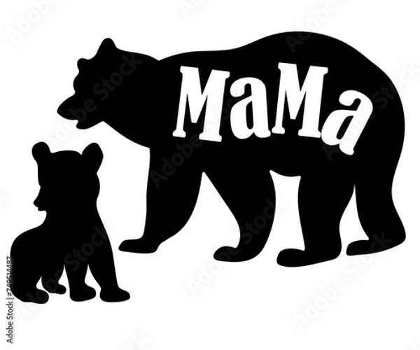 Obraz mama bear and cub 