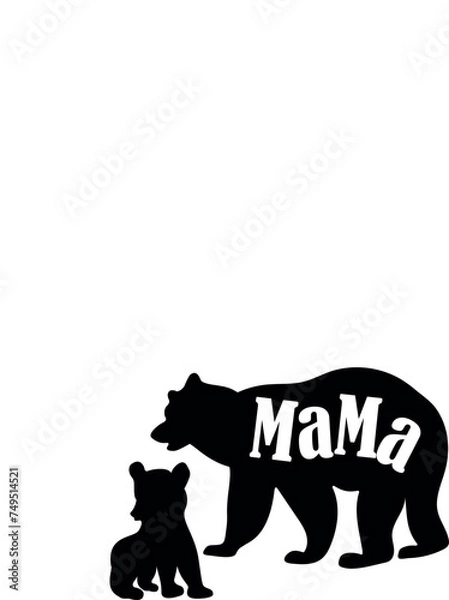 Obraz mama bear and cub 