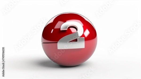 Fototapeta Percent toon isolated on white background.Generative AI