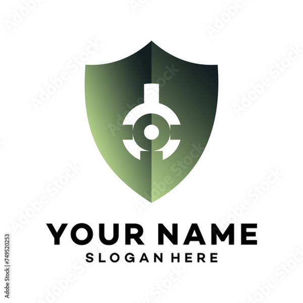 Fototapeta Unique sword shield, strong and elegant