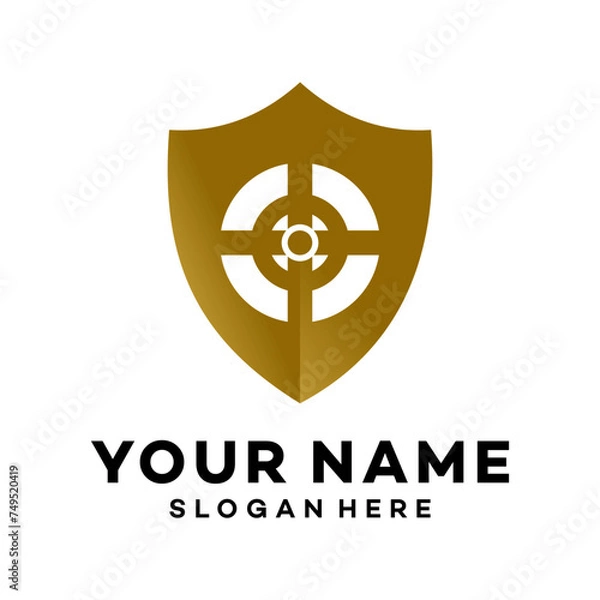 Fototapeta Unique sword shield, strong and elegant