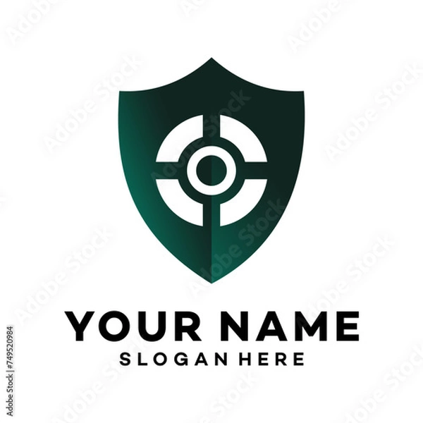 Fototapeta Unique sword shield, strong and elegant