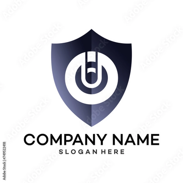 Fototapeta Unique sword shield, strong and elegant