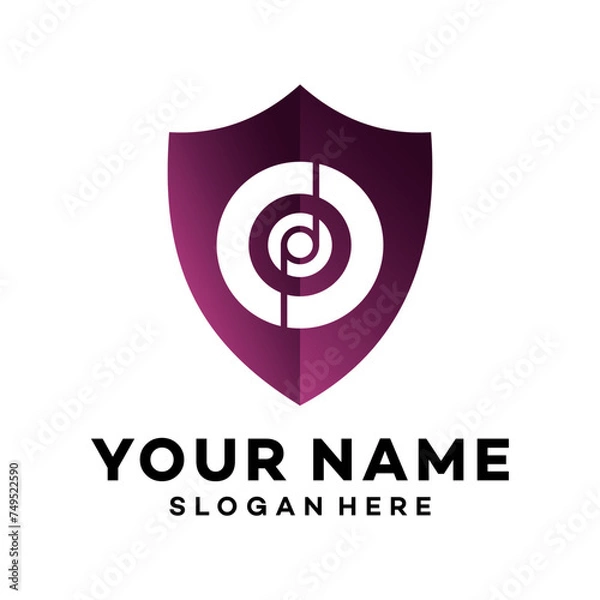 Fototapeta Unique sword shield, strong and elegant