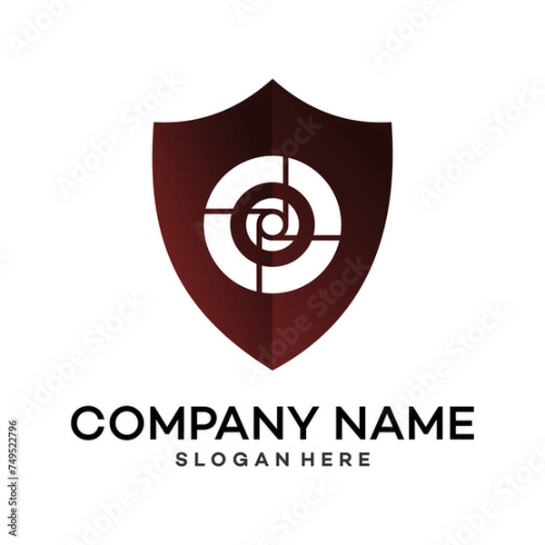 Fototapeta Unique sword shield, strong and elegant